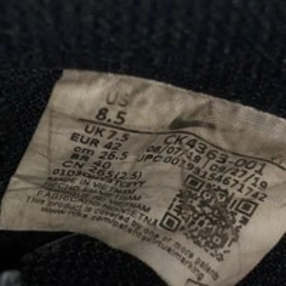 Nike Air Force 1 Low '07 LV8 Black Obsidian Mist Orange - Picture 8 of 8